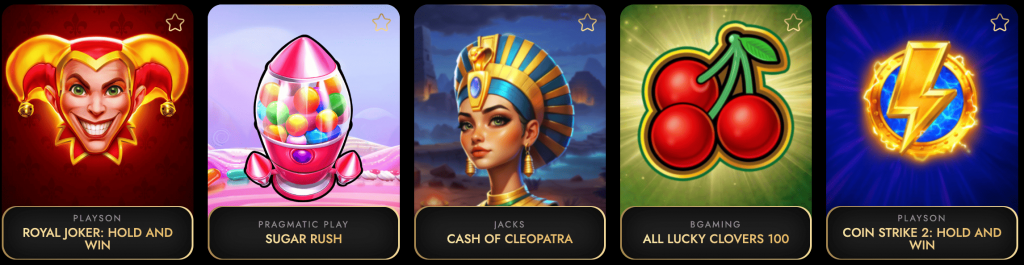 Juegos disponibles en OscarSpin en Espa&ntilde;a